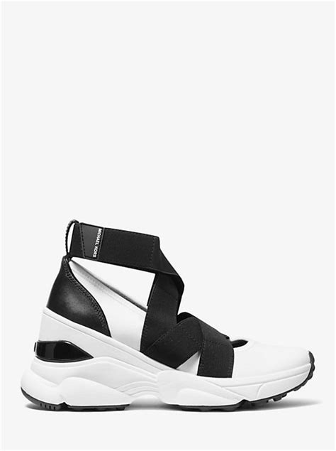 michael kors chessa leather trainer|macy's Michael Kors.